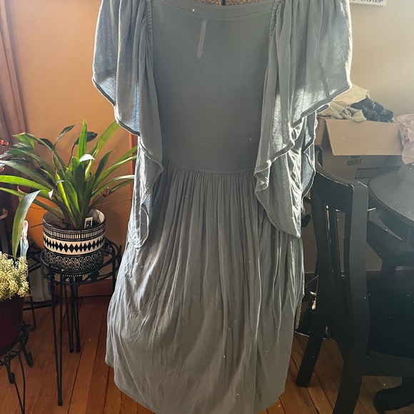 Free People flutter sleeved top Sz L - Picture 3 of 6